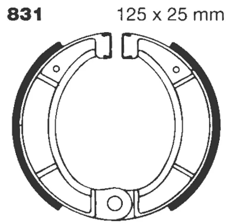 Ebc "G" Grooved Brake Shoe
