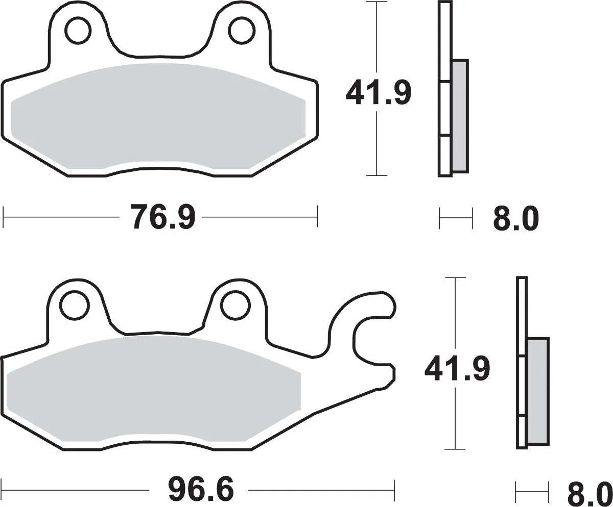Sbs Si Offroad Sintered Brake Pads