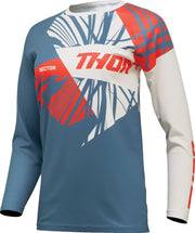 Thor Women's Sector Split Jersey - Blue/White