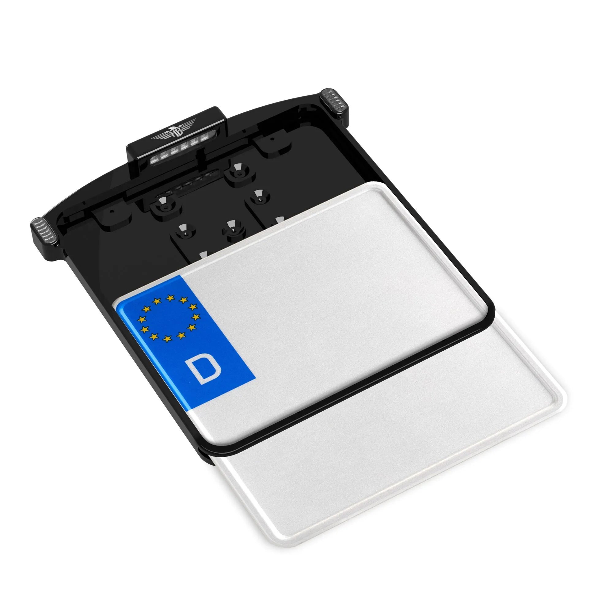 Heinz Bikes Micro License Plate Holder For European Motorcycles