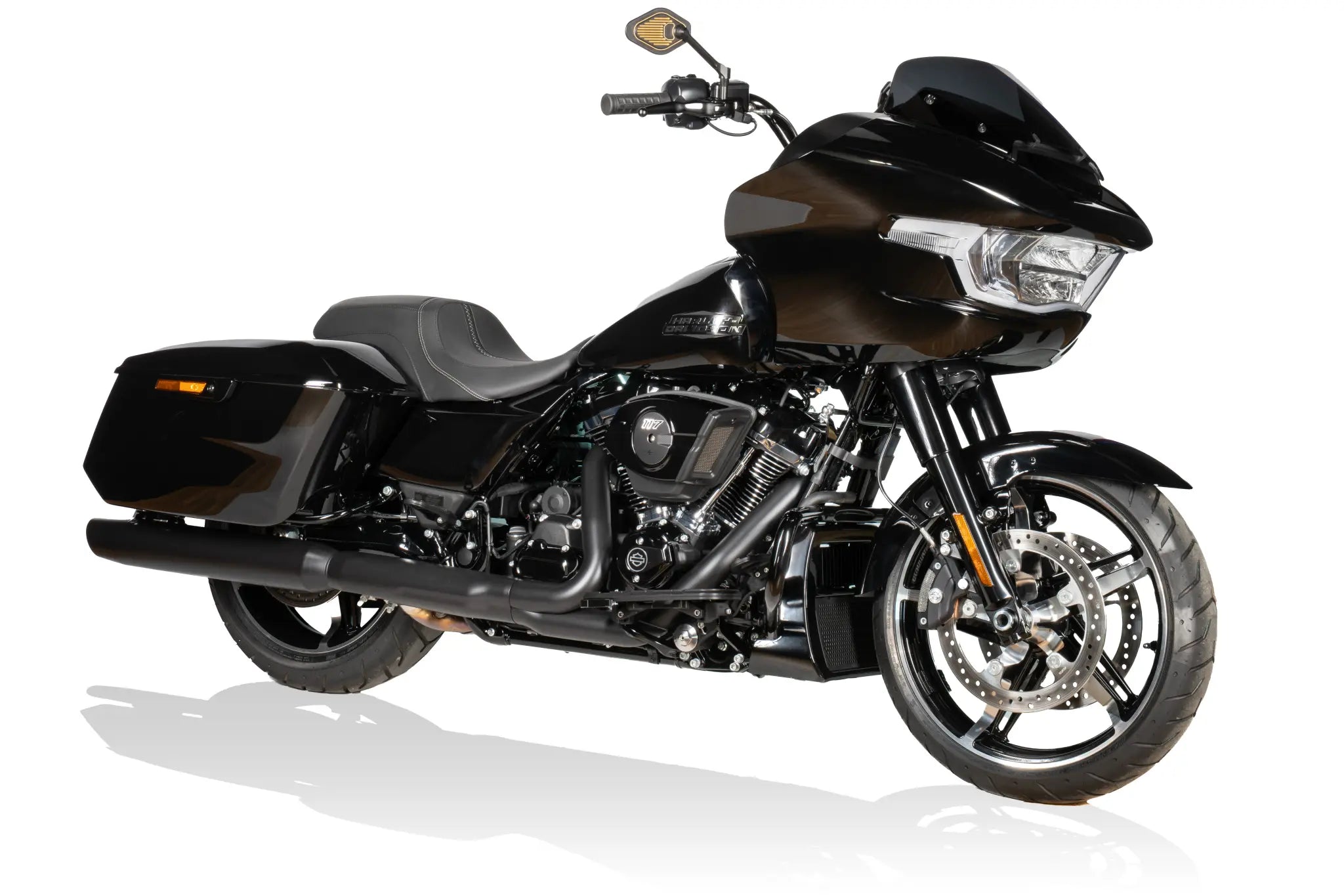 Drag Specialties Justerbart Spejl - 12cm Stilk Sort/guld