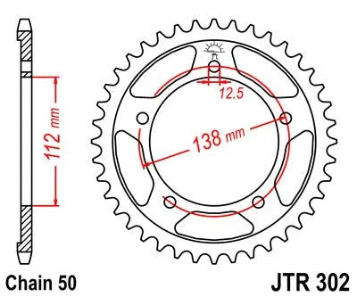 Jt Sprockets Stål Baghjul - 530