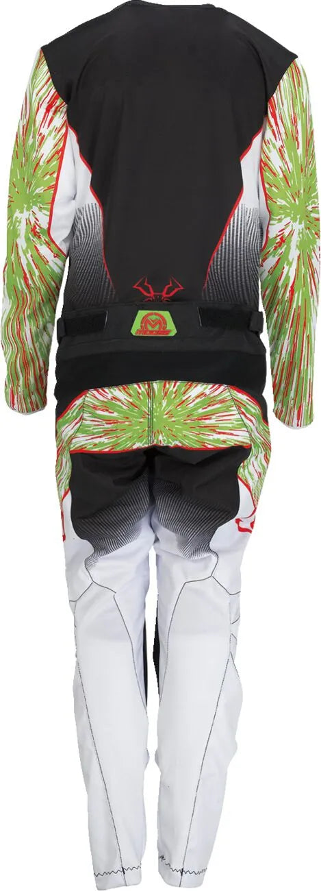 Moose Offroad Youth Agroid Racewear Pants - Black/Fluorescent Green/Red/White