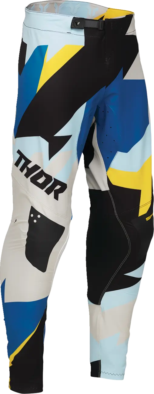Thor Youth Sportmode Brave Pants - Yellow, Gray, Blue, Black