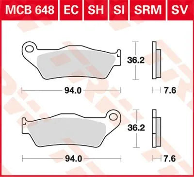 Trw All Round Sintered Metal Brake Pads