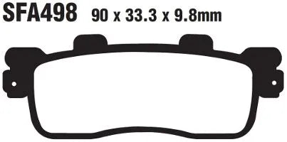 Ebc Sfa Series Organic Scooter Brake Pads