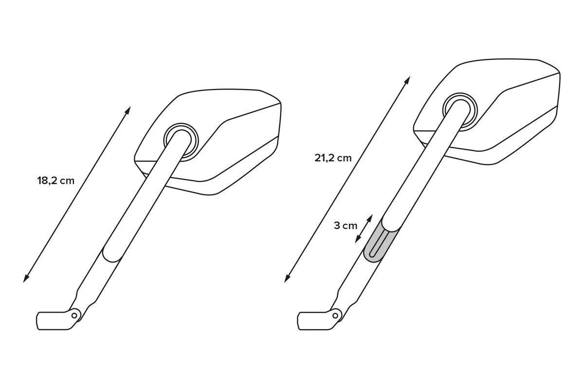 Sw-motech Sport Spejl Sæt Lang Arm