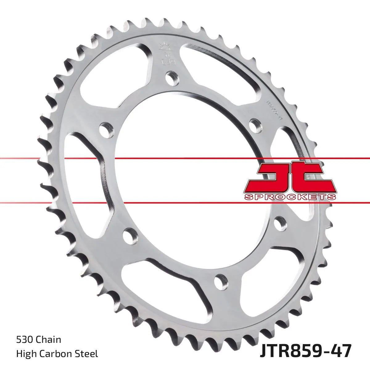 Jt Sprockets Stål Baghjul - Sort Zink - 530