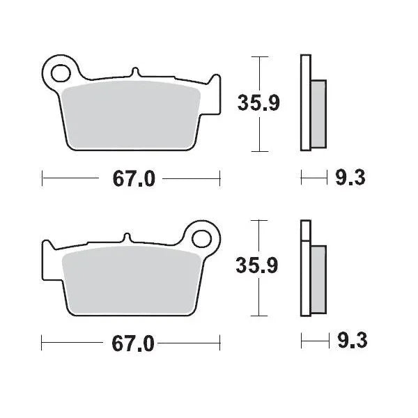 Moto-master Nitro Sport Brake Pads - Sintered Metal