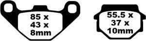 Ebc Sfa-hh Sintered Scooter Brake Pads
