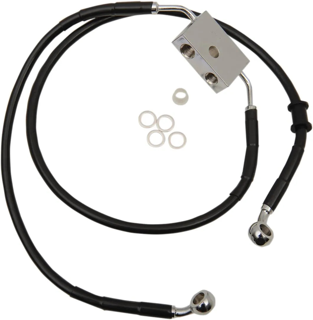 Drag Specialties Extended Length Brake Line With Abs