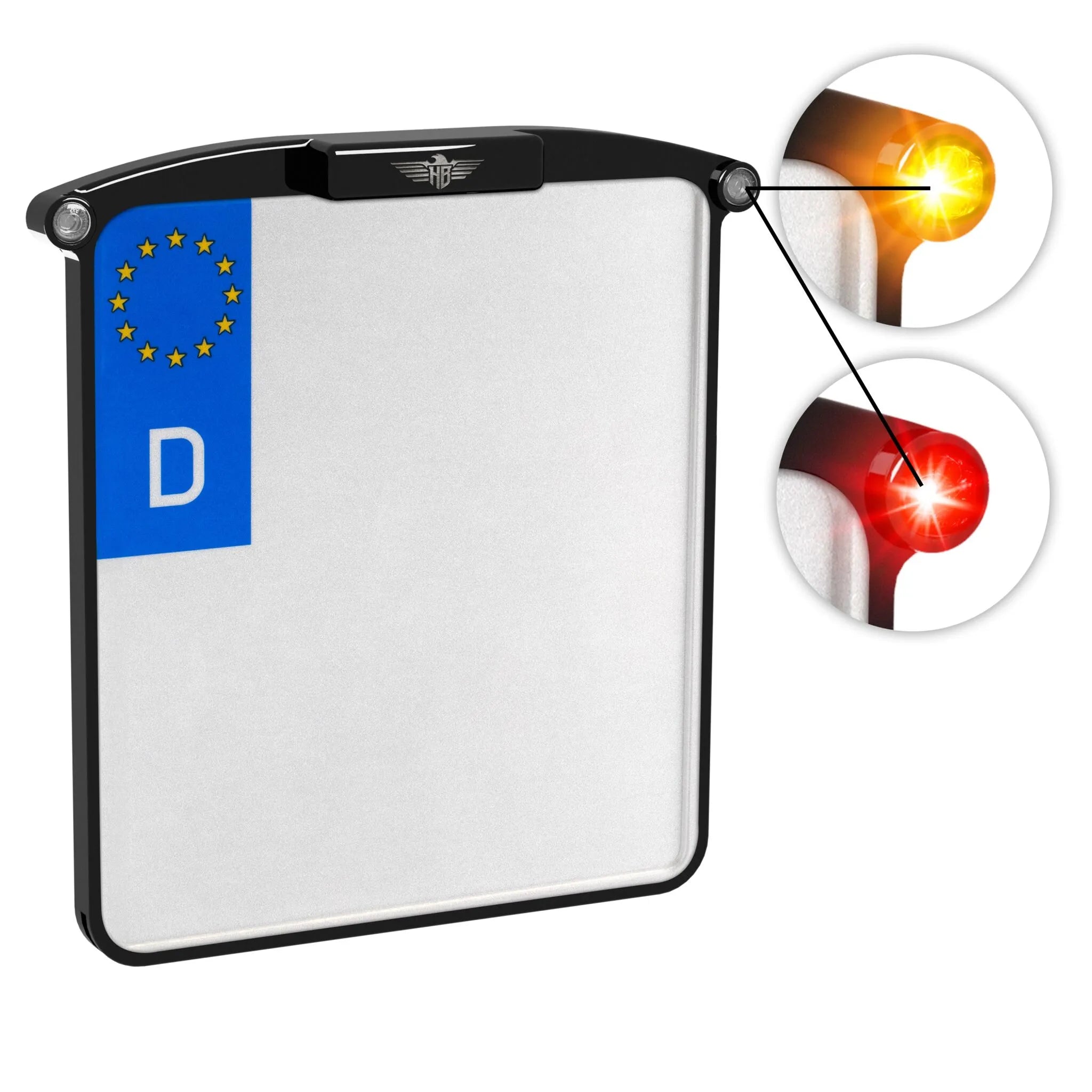 Heinz Bikes Nano License Plate Holder With Led Lighting