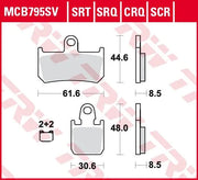 Trw Srt Series Sintered Front Brake Pads