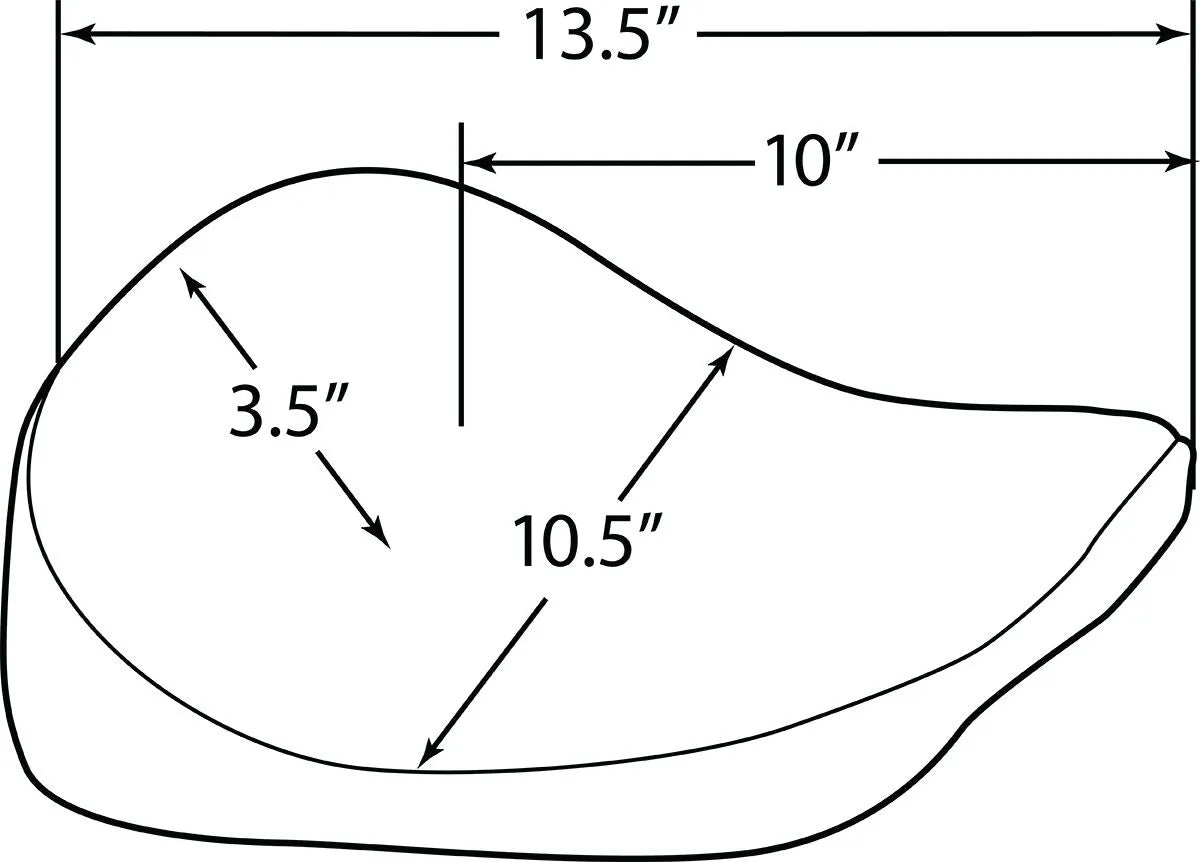 Drag Specialties Bobber Solo Sæde - Sort Vinyl