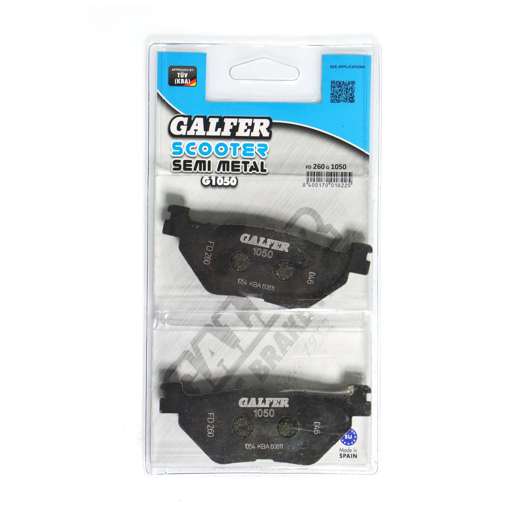 Galfer Semi-metallic Brake Pads - Oem Replacement
