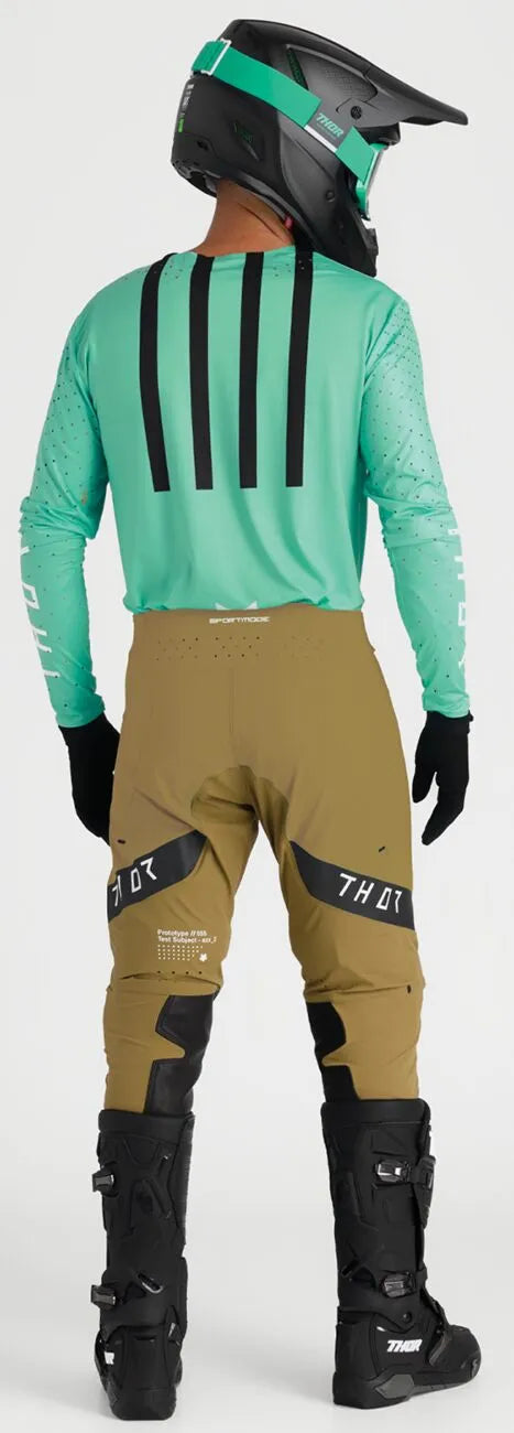 Thor Sportmode Flite Pants - Black/Tan/White