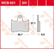 Trw All Round Sintered Metal Brake Pads