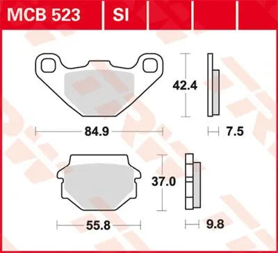 Trw Si Series Sintered Off-road Brake Pads