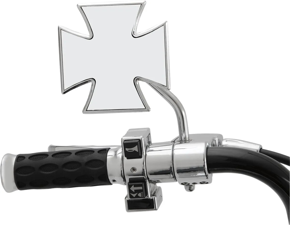 Drag Specialties Maltesisk Spejl - Krom, 4"