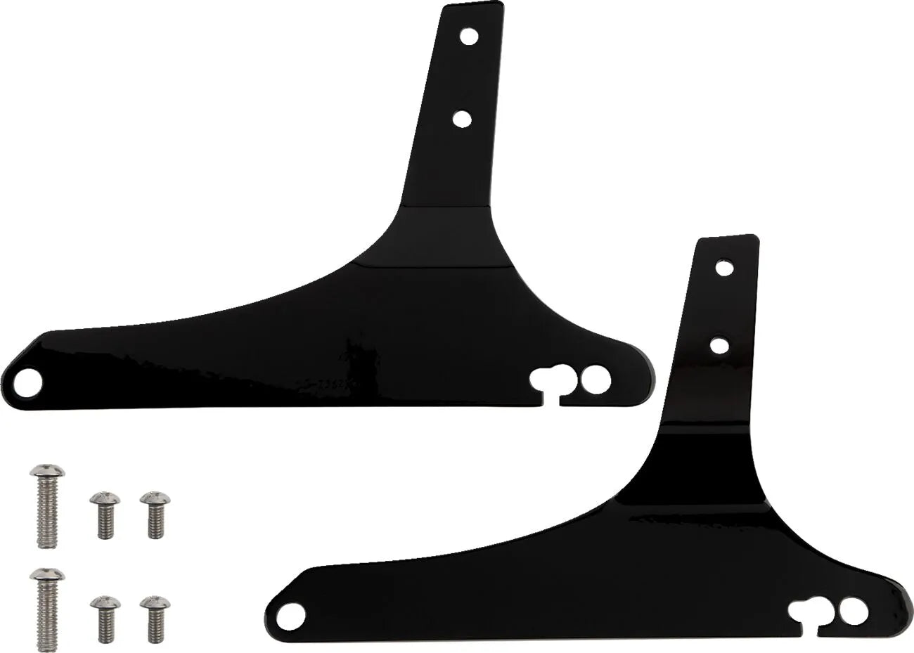 Cobra Square Sissy Bar - Sort stål