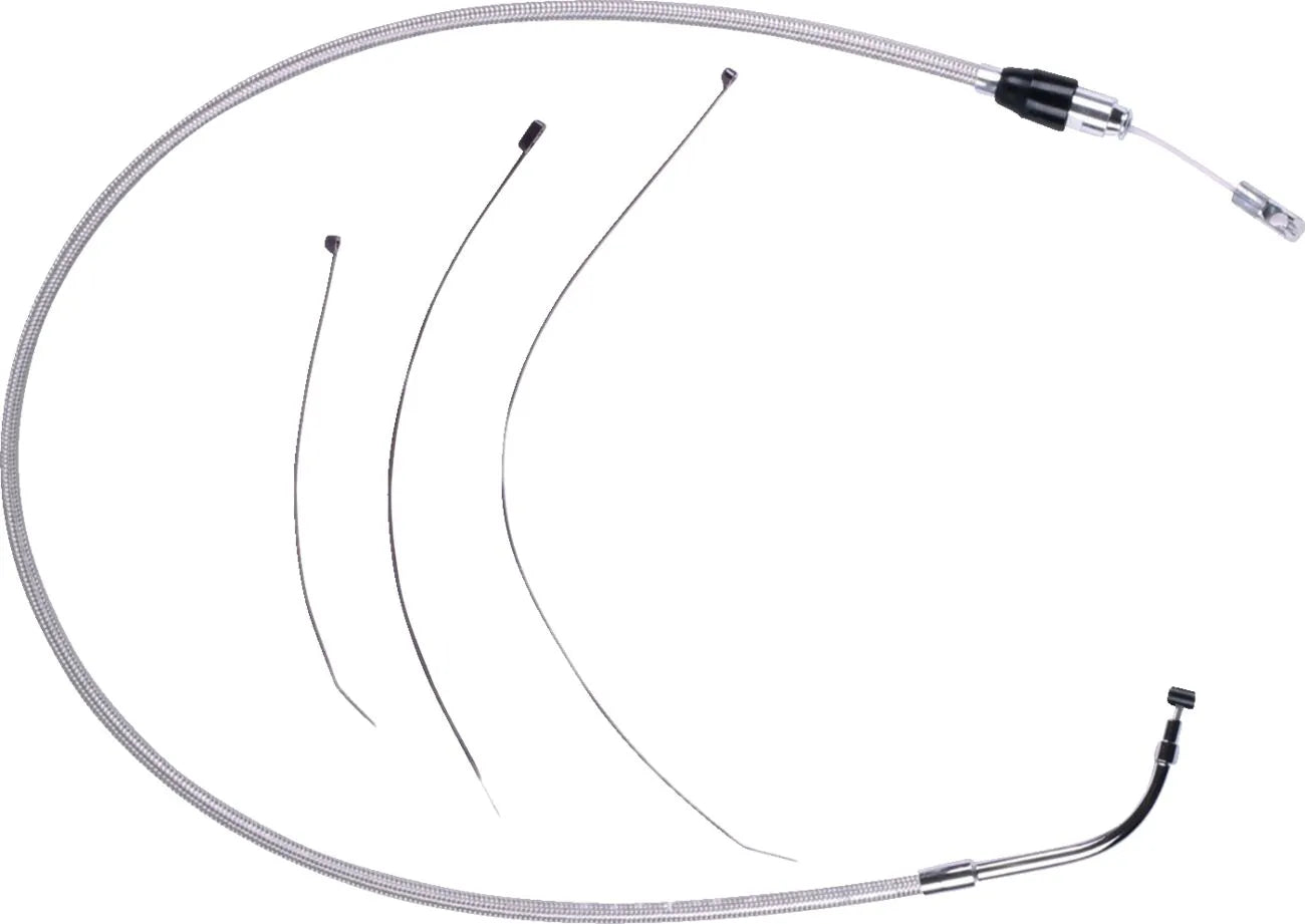 Magnum Shielding Polished Clutch Cable Quick Connect Upper