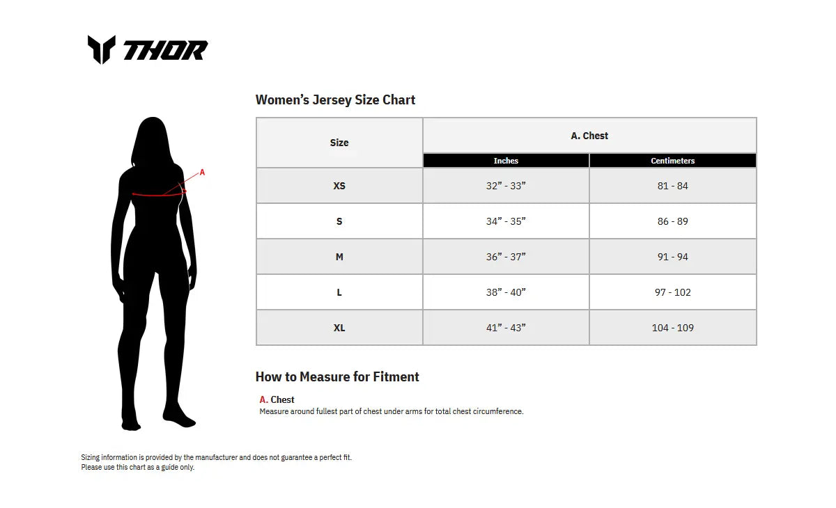 Thor Women's Sector Split Jersey - Blue/White