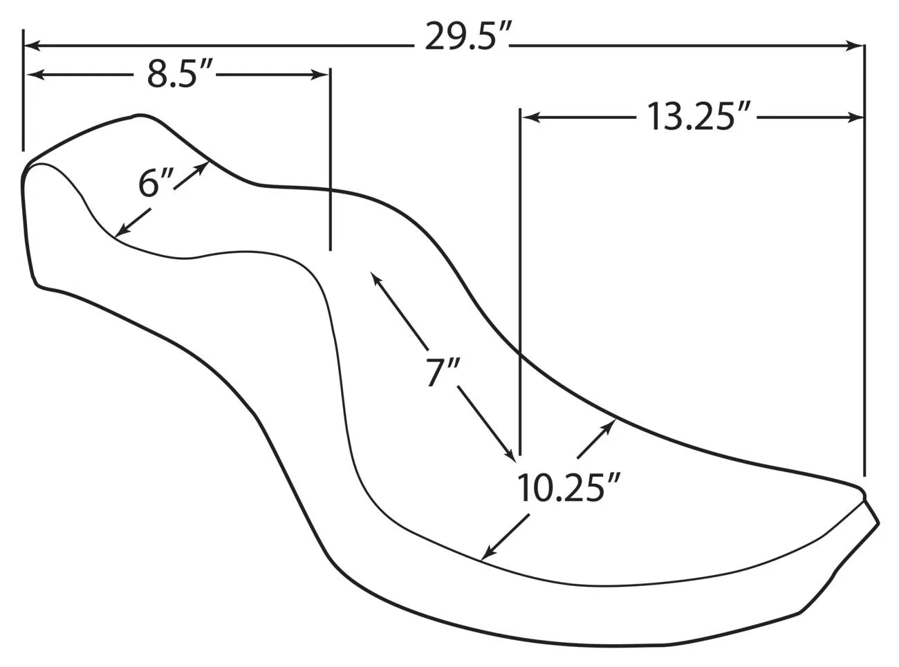 Drag Specialties Mini King og Queen Seat
