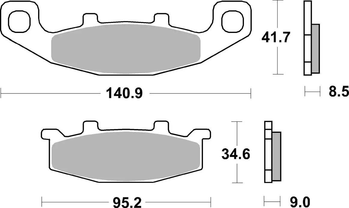 Sbs Hf Street Ceramic Brake Pads Set