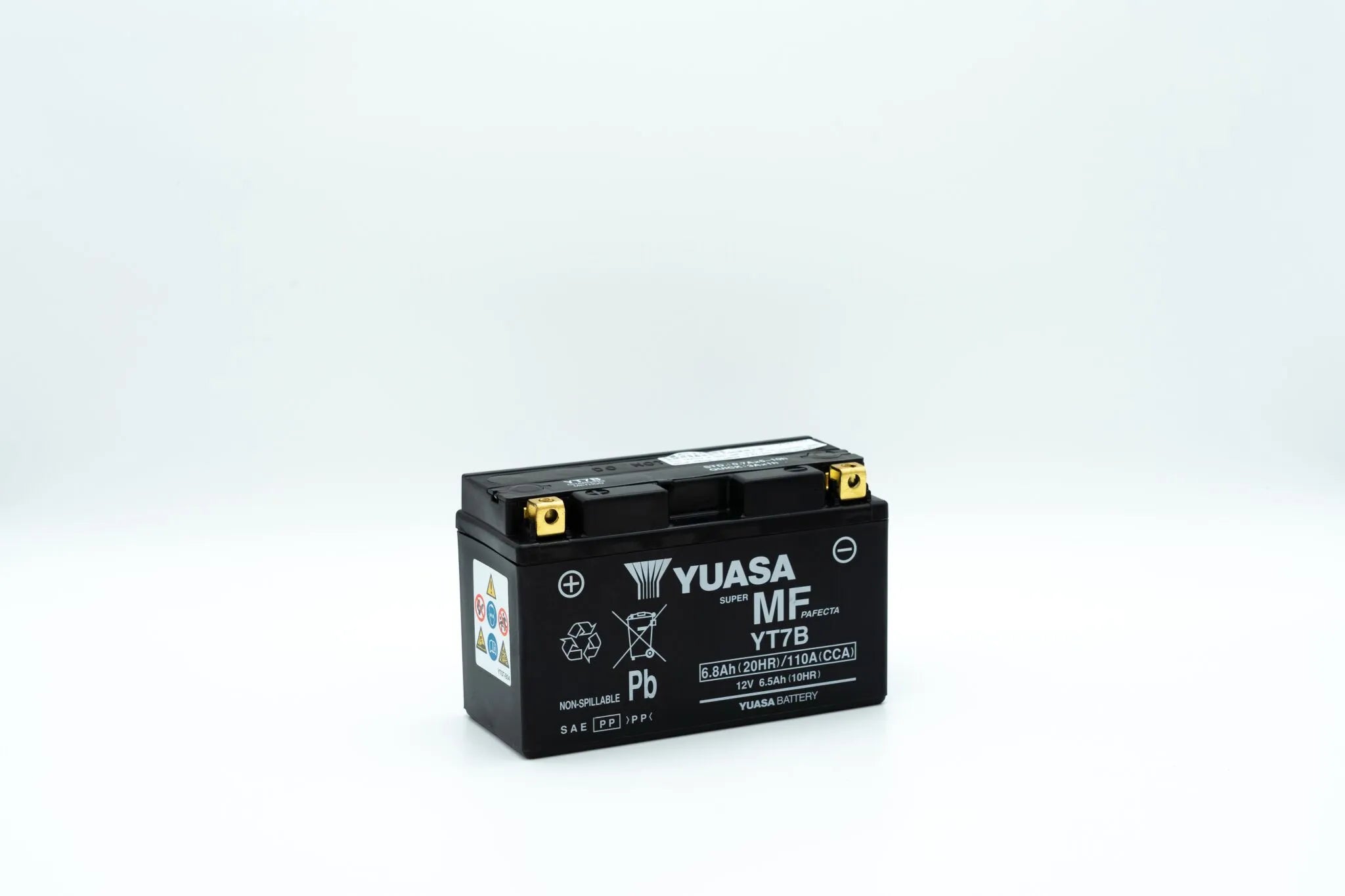 Yuasa Vedligeholdelsesfrit motorcykelbatteri 12v 6,5ah
