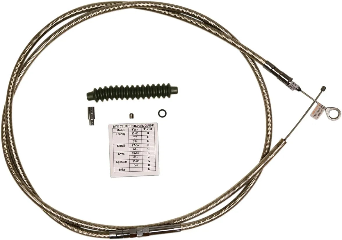 Magnum Shielding Byo Clutch Cable Kit For 1987+ Harley Models