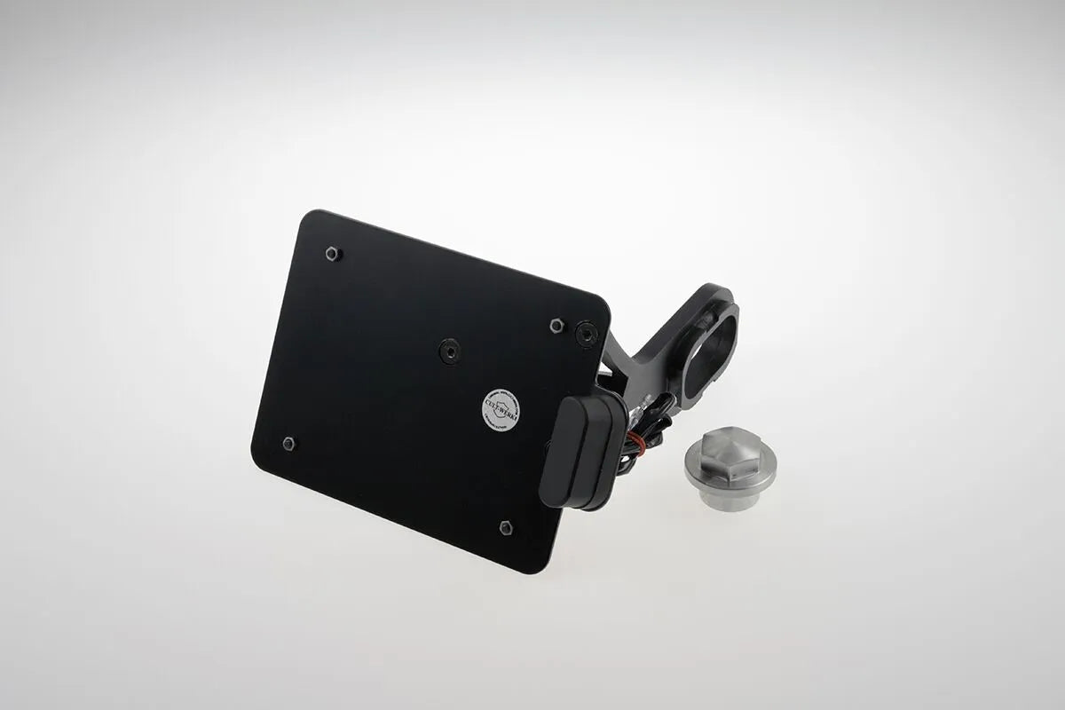 Cult Werk License Plate Holder - Black Steel