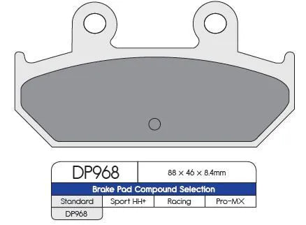 Dp Brakes Standard Sintered Metal Brake Pads