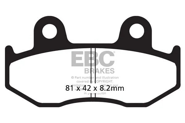 Ebc Sfa-hh Series Sintered Brake Pads For Scooters