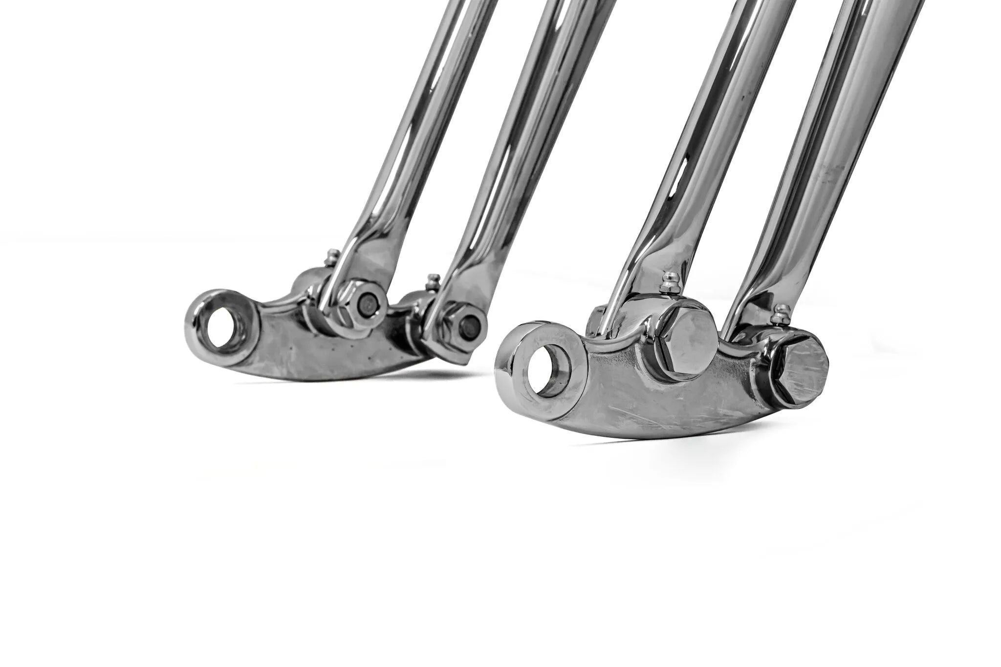 Klassisk cykelgaffelmontering Standard Springergaffel Krom