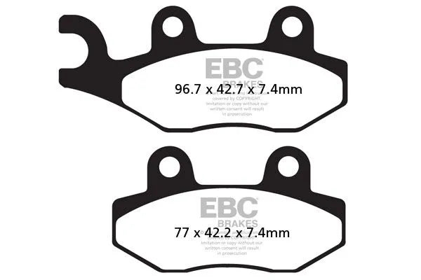 Ebc Fa135r Sintered Bronze Brake Pads For Motorcycles