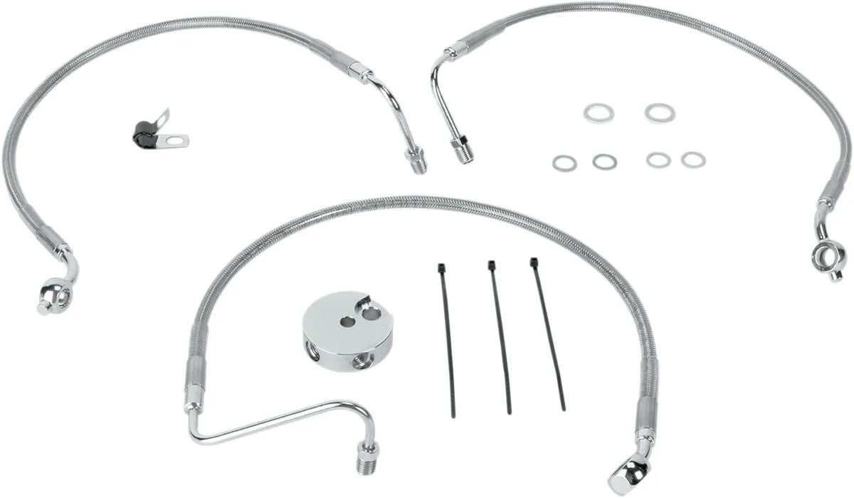 Drag Specialties Stainless Steel Brake Line Kit