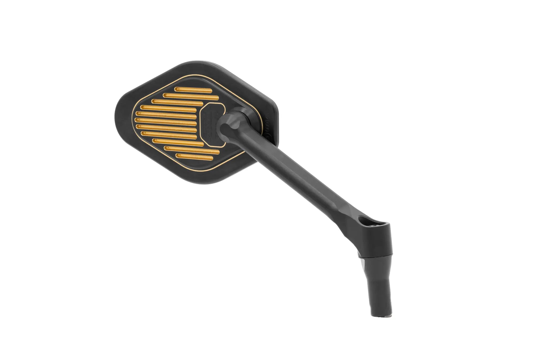 Drag Specialties Justerbart Spejl - 12cm Stilk Sort/guld