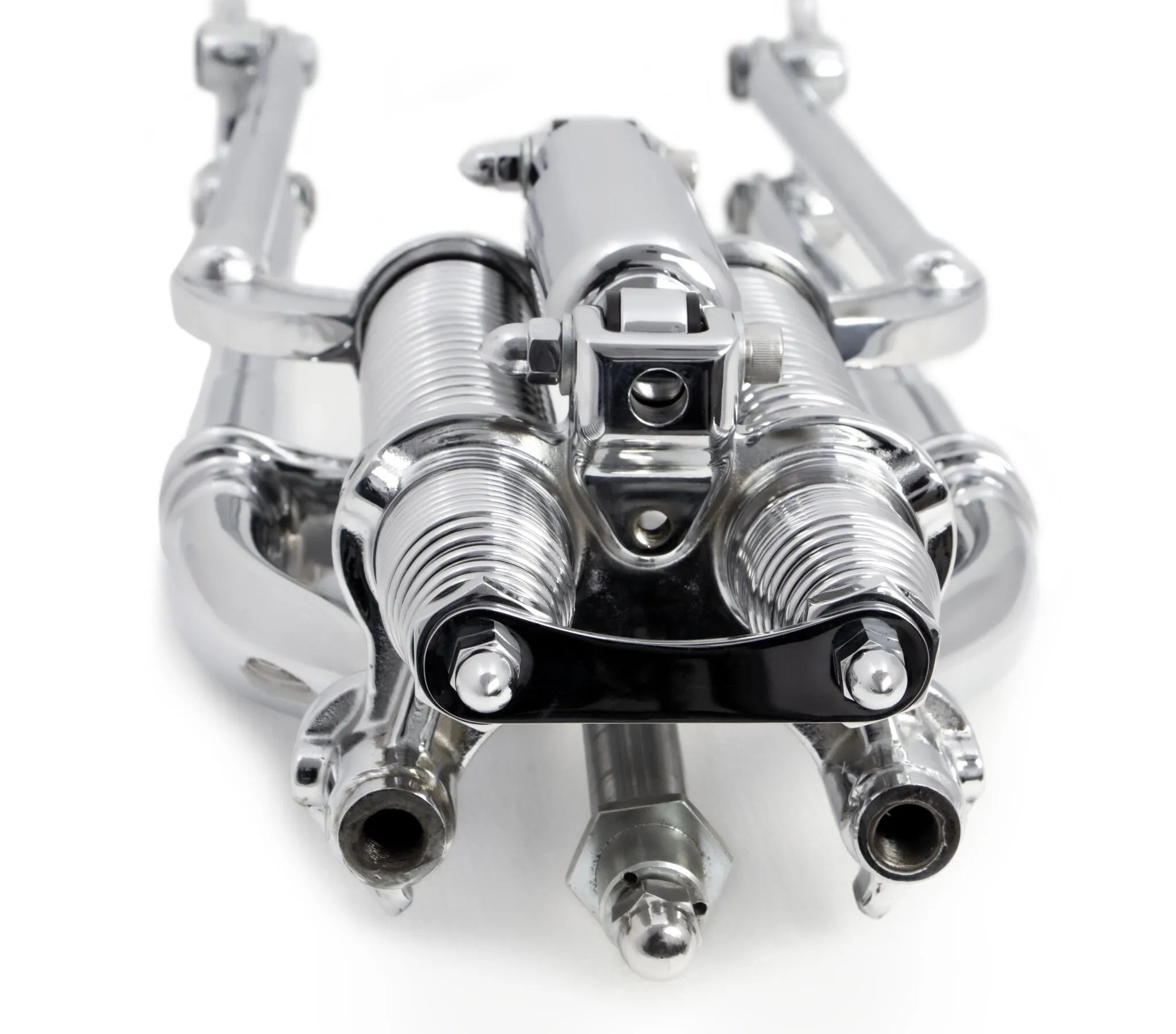 Klassisk cykelgaffelmontering Standard Springergaffel Krom