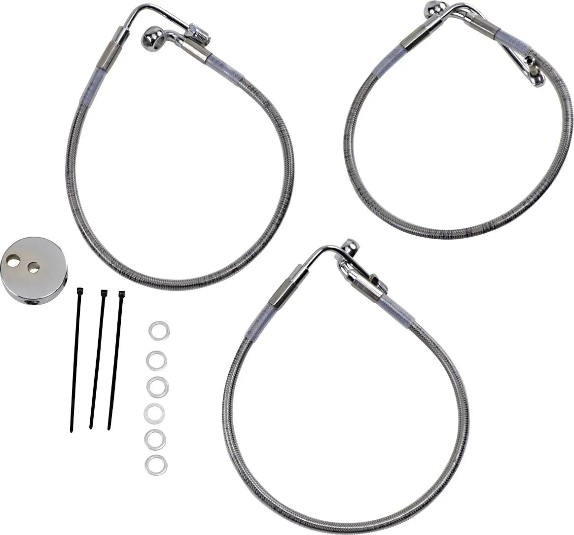 Drag Specialties Stainless Steel Brake Line Kit