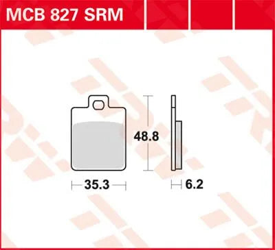 Trw Srm Series Sintered Scooter Brake Pads