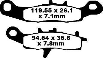 Ebc Tt Sport Carbon Fusion Brake Pads For Tout Terrain