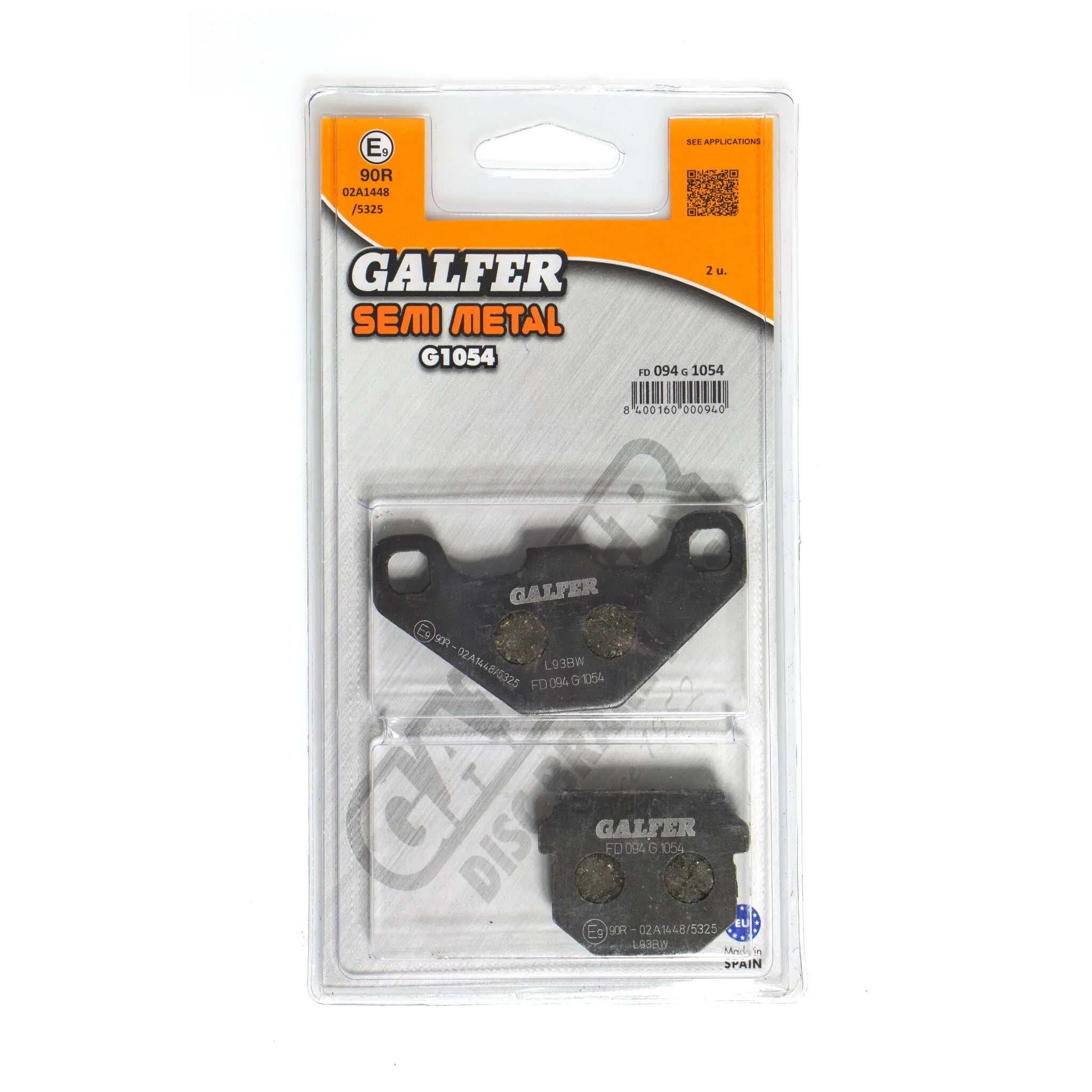 Galfer Semi-metallic Brake Pads For Oem Replacement