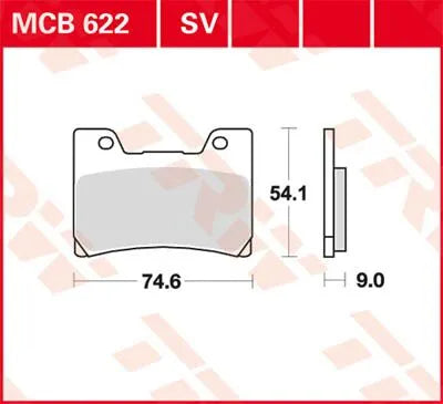 Trw Sv Series Sintered Brake Pads - Front