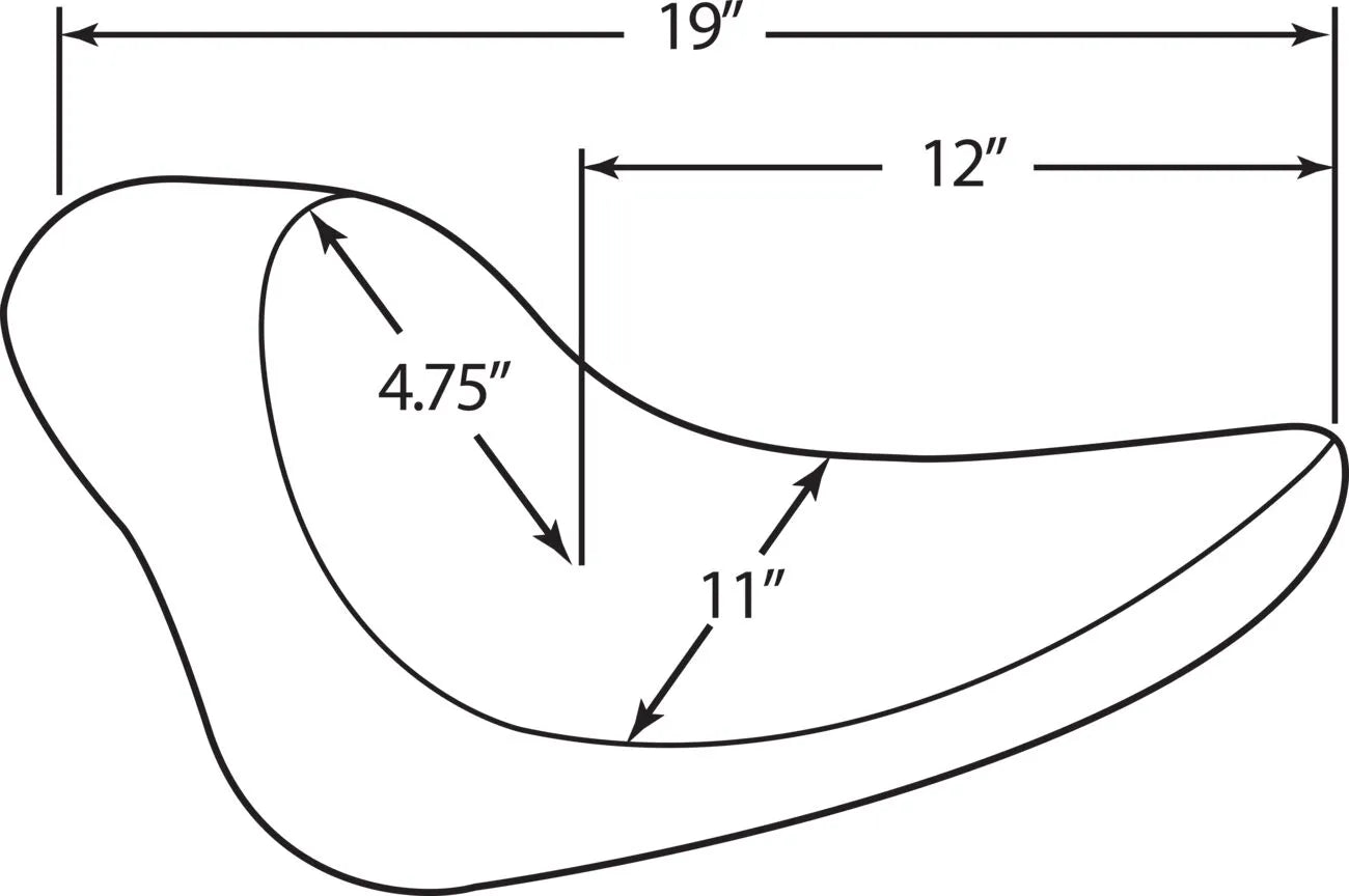 Drag Specialties Solo Sæde - Sort Læder Vinyl