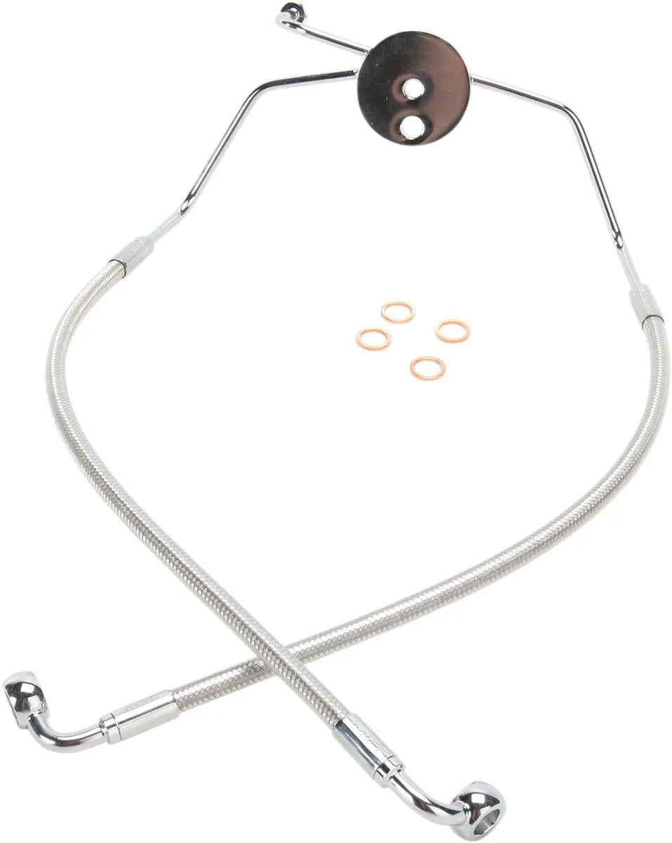 Magnum Shielding Front Lower Brake Line Kit - Non-abs