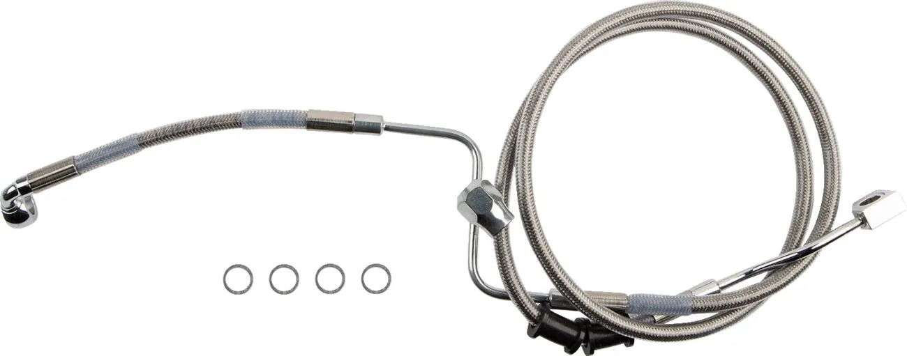 Drag Specialties Rear Brake Line For Abs Systems