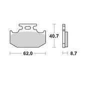 Moto-master Racing Brake Pads Offroad Sintered Metal