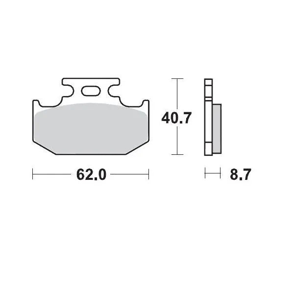 Moto-master Racing Brake Pads Offroad Sintered Metal