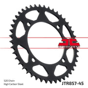 JT Sprockets Baghjul - Sort Zink - 520