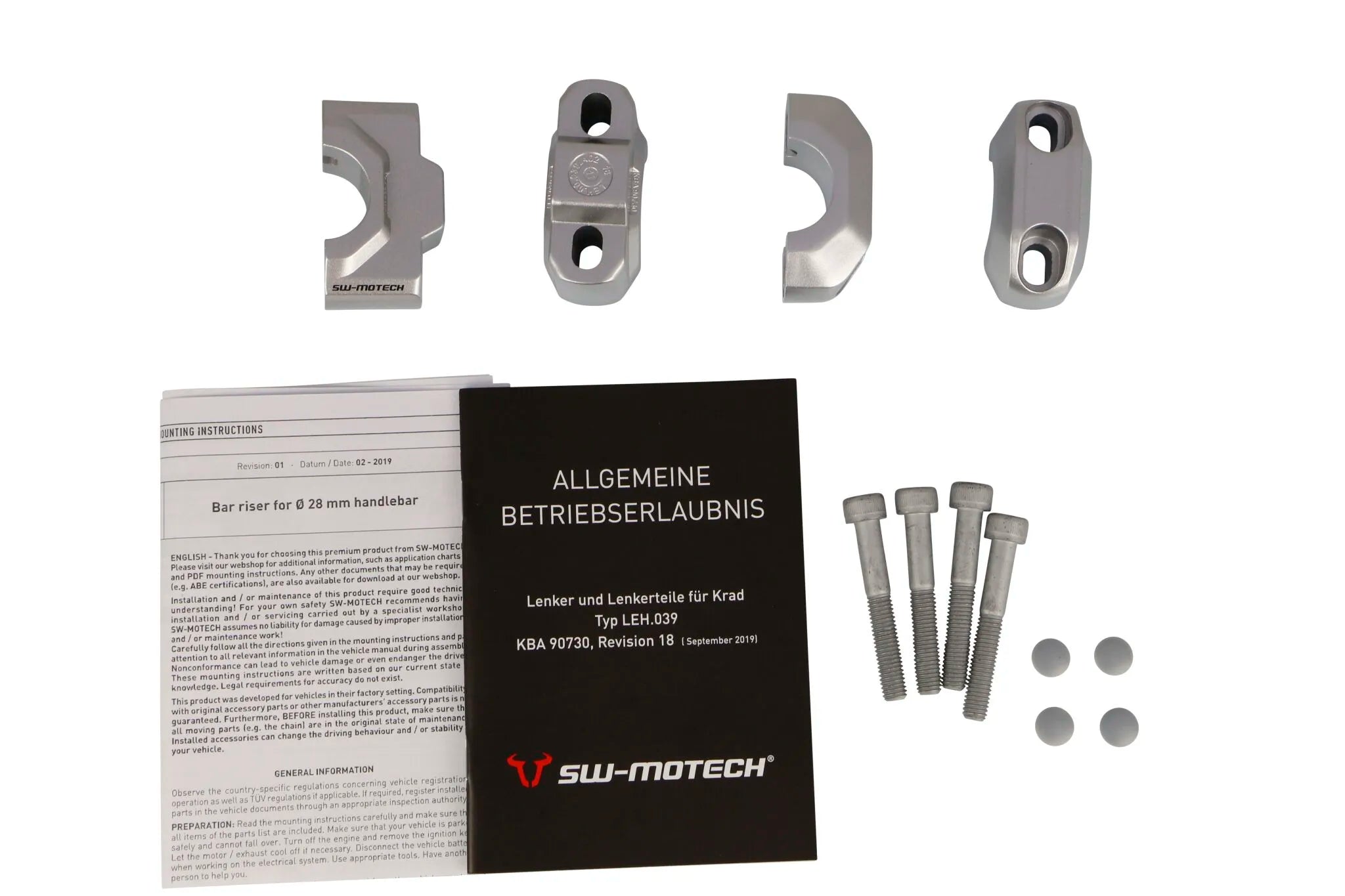 Sw-motech Styrforhøjer til 28 mm styr